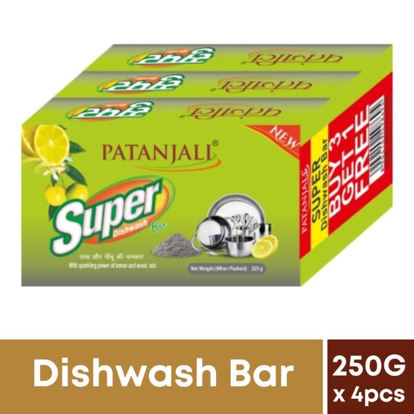 SUPER DISH WASH BAR 225 GM (3X1)