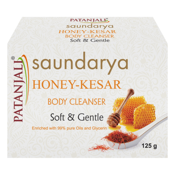 SAUNDARYA HONEY-KESAR BODY CLEANSER-125G (C.F.:48)