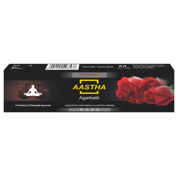 AASTHA AGARBATTI ROSE - 75 GM (C.F.:144)