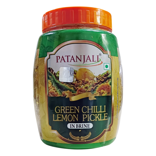 GREEN CHILLI LEMON PICKLE 500 GM (C.F.:20)