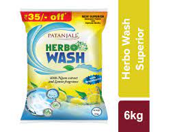 HERBO WASH DETERGENT POWDER 6 KG (C.F.:4)