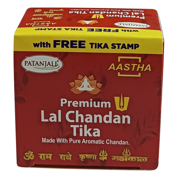AASTHA LAL CHANDAN GEELA TIKA - 60 G